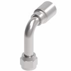 Weatherhead by Danfoss 4T Series Crimp Hose Fittings JIC/37˚ Female Swivel 90˚ Long Drop Elbow 7/16 IN SAE 37 -4