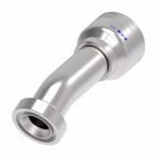 Weatherhead by Danfoss 6S Series Crimp Hose Fittings CAT Flange 22.5 Elbow 2.5 IN Flanged -20