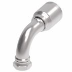 Weatherhead by Danfoss 6S Series Crimp Hose Fittings Female BSPP Swivel 60 Cone 90 Elbow 1 1/2 IN BSPP -24