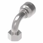 Weatherhead by Danfoss 6S Series Crimp Hose Fittings Female Swivel DIN 24 Seat 90 Elbow 50 MM Metric -16