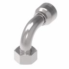 Weatherhead by Danfoss 6S Series Crimp Hose Fittings Female Swivel DIN 24 Seat 90 Elbow 60 MM Metric -16