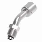 Weatherhead by Danfoss 757 E Series Crimp Hose Fittings Bumped Tube O-Ring Male Swivel 45 Tube Elbow 7/8 IN ORB -12