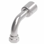 Weatherhead by Danfoss 757 E Series Crimp Hose Fittings Bumped Tube O-Ring Female Swivel 90 Tube Elbow 3/4 IN SAE -8