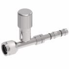 Weatherhead by Danfoss E-Z Clip System A/C Refrigeration Products Female O-ring Short Pilot with R134a High Side Port 3/4 IN UNF -10