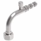 Weatherhead by Danfoss E-Z Clip System A/C Refrigeration Products Female Rotalok with Switch Port 7/16-20 90˚ Elbow 1 IN SAE -10