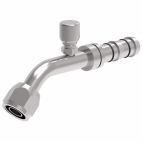 Weatherhead by Danfoss E-Z Clip System A/C Refrigeration Products Female O-ring Long Pilot w Switch Port 7/16-20 45° Elbow 7/8 IN SAE -10