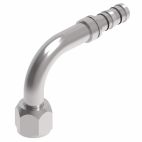 Weatherhead by Danfoss E-Z Clip System A/C Refrigeration Products Female O-ring Long Pilot Metric Thread 90˚ Elbow 0.75 IN Metric -12