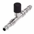 Weatherhead by Danfoss E-Z Clip System A/C Refrigeration Products Splicer with R134a Low Side Port 0.625 IN Barb -10
