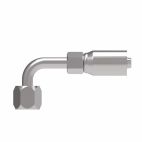 Weatherhead by Danfoss E Series Crimp Hose Fittings JIC 37 Female Swivel Long Drop 90 Tube Elbow 3/4 IN JIC 37 -6