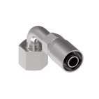 Weatherhead by Danfoss 336 E Series Crimp Hose Fittings Female ORS Swivel 90 Short Drop  Elbow 11/16 IN FOR-SEAL -6