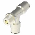 Weatherhead by Danfoss, Push-Connect Swivel Tee/Y Adapter, Brass