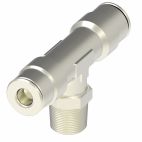 Weatherhead by Danfoss, Push-Connect Swivel Tee/Y Adapter, Brass