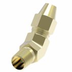 Weatherhead by Danfoss, Air Brake Connectors for Copper Tubing 45˚ Male Elbow, Brass