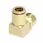 Weatherhead by Danfoss, Push-Connect Swivel Elbow Adapter, Brass