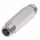 Weatherhead by Danfoss, 202114 Series Straight Adapters NPTF External Pipe/SAE 37° Flare, Carbon Steel