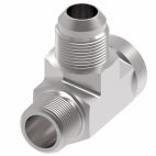 Weatherhead by Danfoss, 203301 Series Tee/Y Adapters NPTF External Pipe/NPTF Internal Pipe/SAE 37° flare, Carbon Steel
