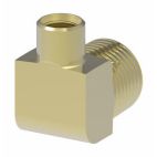Weatherhead by Danfoss, Inverted Flare 90˚ Male Elbow, Brass