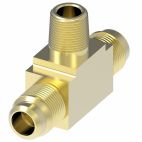 Weatherhead by Danfoss, SAE 45˚ Flare Male Branch Tee, Brass