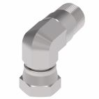 Weatherhead by Danfoss, SAE 45˚ Flare 90˚ Elbow, Carbon Steel