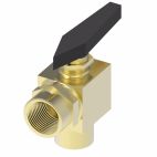 Weatherhead by Danfoss Flow Control Adapters Ball Valves Brass Instrumentation 2-Way 90 Degree
