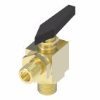 Weatherhead by Danfoss Flow Control Adapters Ball Valves Brass Instrumentation 2-Way 90 Degree