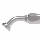 Weatherhead by Danfoss 104 N series Field Attachable Hose Fittings SAE Code 61 45 Elbow 1 IN Flanged -16