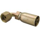 Weatherhead by Danfoss 336 E Series Crimp Hose Fittings Female ORS Swivel 90 Short Drop Elbow 9/16 IN FOR-SEAL -4